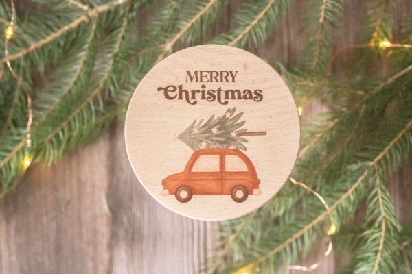 Vorratsglas Merry Christmas Weihnachtsauto